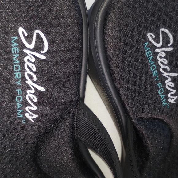Skechers black sandals memory foam - Picture 5 of 8